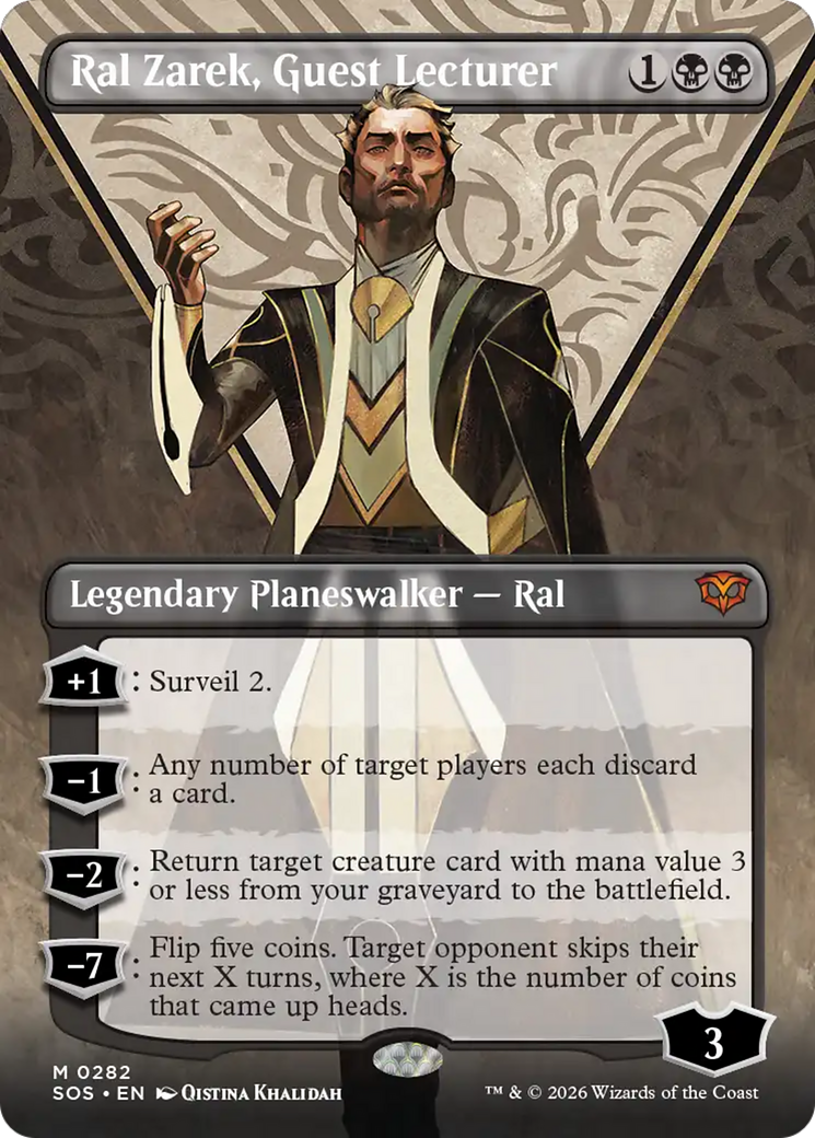 Ral Zarek, Guest Lecturer - Borderless - Full Art [SOS-282]