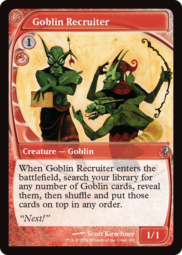 Goblin Recruiter [MB2-193]