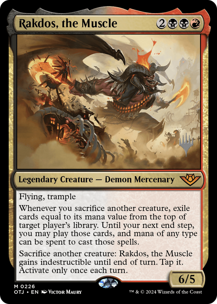 Rakdos, the Muscle - Promo Pack [POTJ-226p]