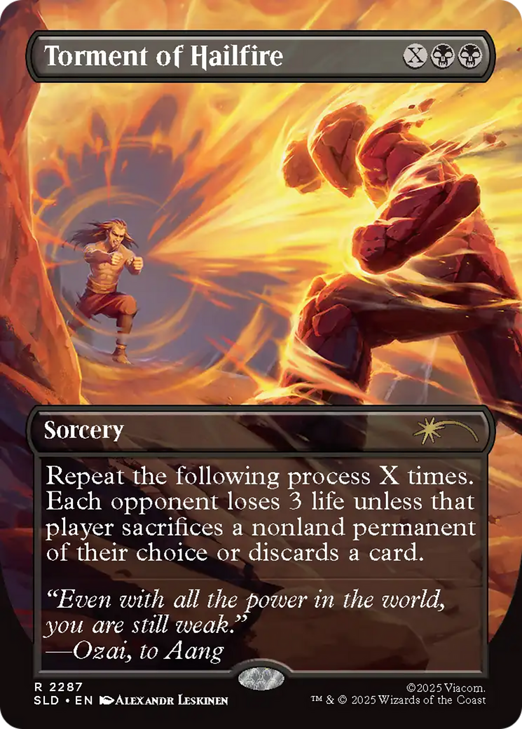 Torment of Hailfire - Borderless - Full Art [SLD-2287]
