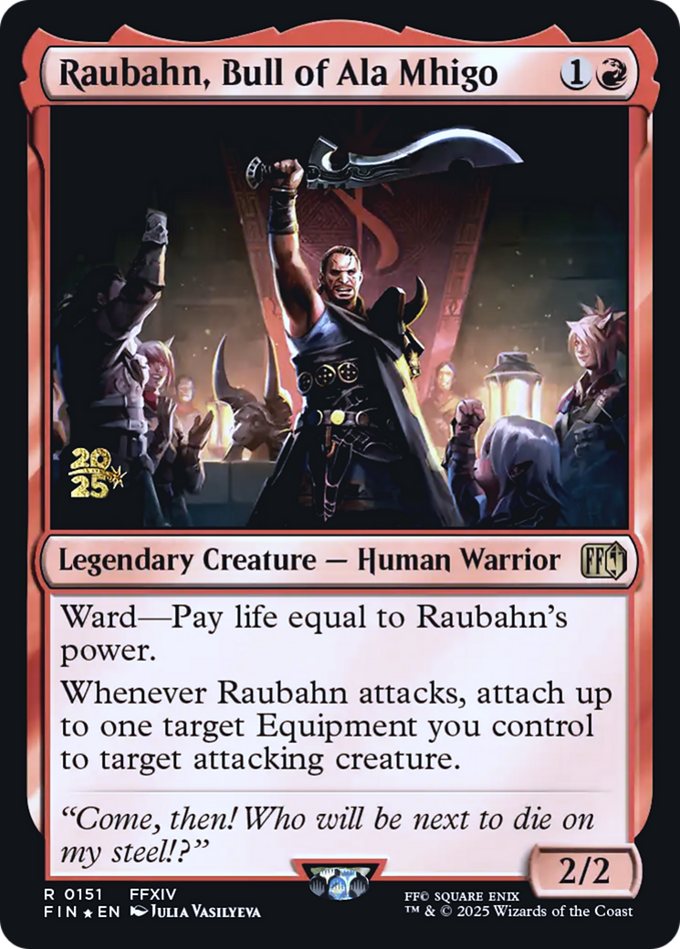 Raubahn, Bull of Ala Mhigo - Prerelease Promo [PFIN-151s]
