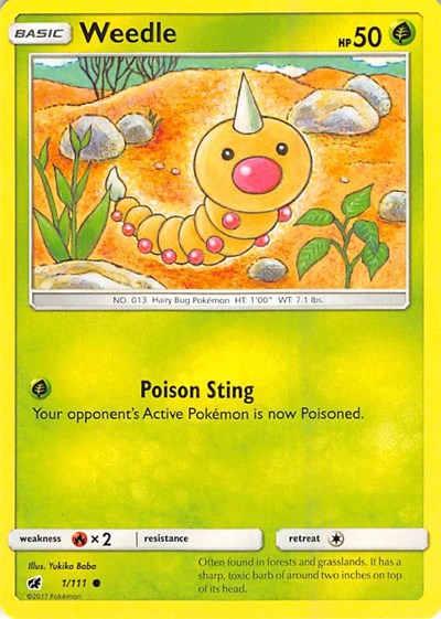 Weedle - 1/111 (Common) [CIN-1-C]
