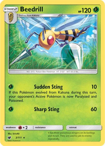 Beedrill - 3/111 (Rare) [CIN-3-R]