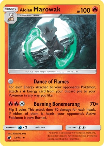 Alolan Marowak - 12/111 (Holo Rare) [CIN-12-HR]