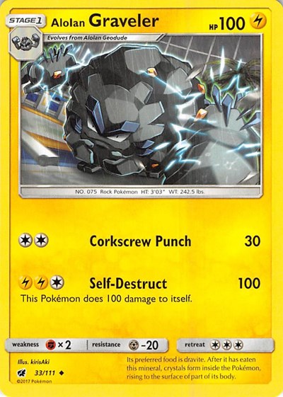 Alolan Graveler - 33/111 (Uncommon) [CIN-33-U]