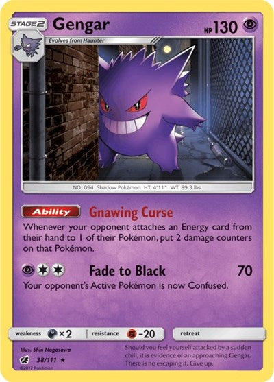 Gengar - 38/111 (Holo Rare) [CIN-38-HR]