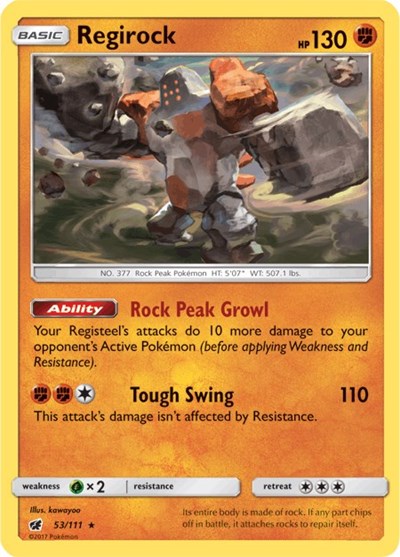 Regirock - 53/111 (Rare) [CIN-53-R]