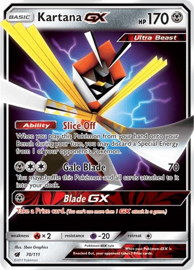 Kartana GX - 70/111 (Ultra Rare) [CIN-70-UR]