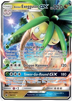 Alolan Exeggutor GX - 74/111 (Ultra Rare) [CIN-74-UR]