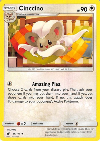 Cinccino - 86/111 (Uncommon) [CIN-86-U]