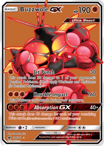 Buzzwole GX - 104/111 (Ultra Rare) [CIN-104-UR]