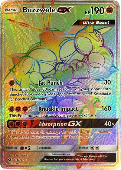 Buzzwole GX - 115/111 (Secret Rare) [CIN-115-SR]