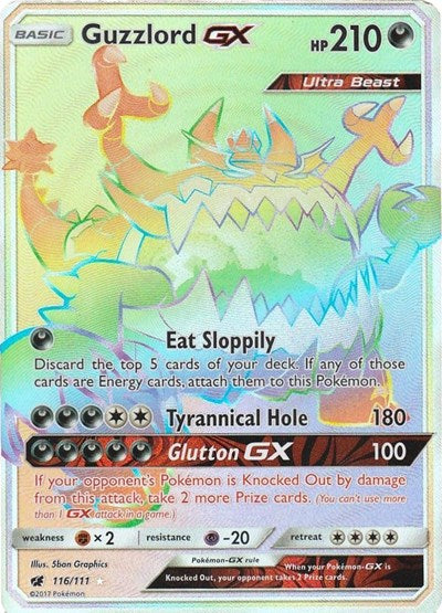 Guzzlord GX - 116/111 (Secret Rare) [CIN-116-SR]