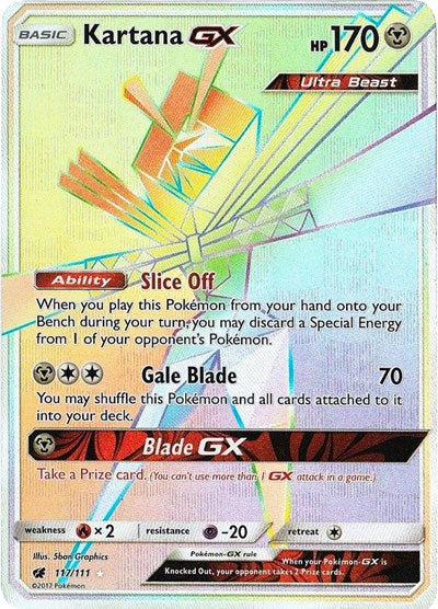Kartana GX - 117/111 (Secret Rare) [CIN-117-SR]