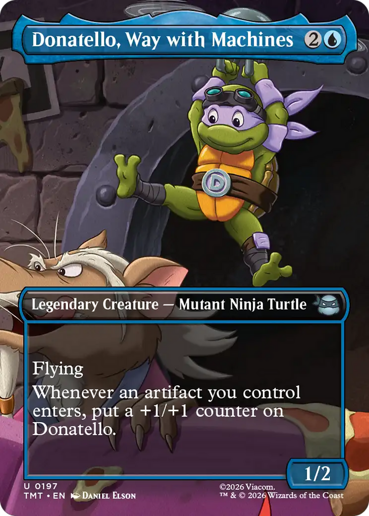 Donatello, Way with Machines - Borderless - Full Art [TMT-197]