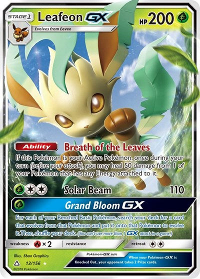 Leafeon GX - 13/156 (Ultra Rare) [UPR-13-UR]