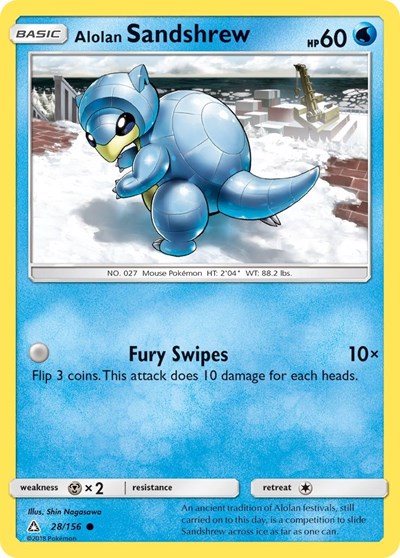 Alolan Sandshrew - 28/156 (Common) [UPR-28-C]