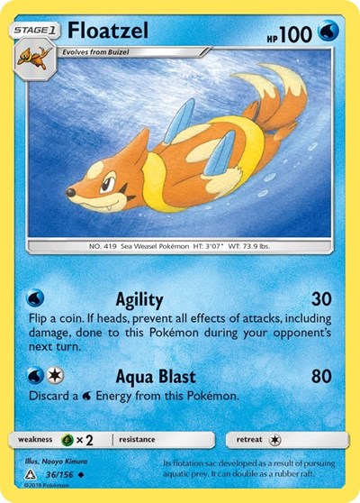 Floatzel - 36/156 (Uncommon) [UPR-36-U]