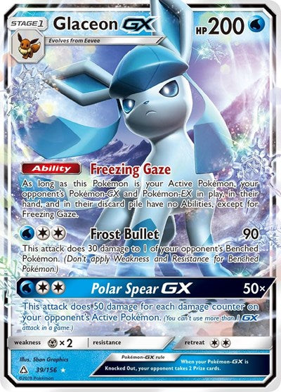 Glaceon GX - 39/156 (Ultra Rare) [UPR-39-UR]