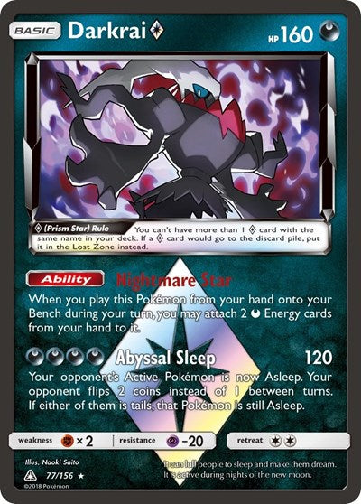Darkrai Prism Star - 77/156 (Prism Rare) [UPR-77-PR]