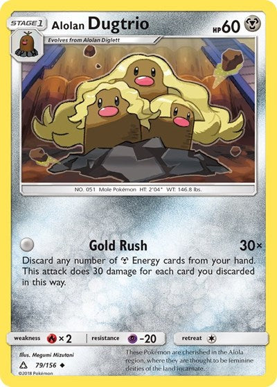 Alolan Dugtrio - 79/156 (Uncommon) [UPR-79-U]