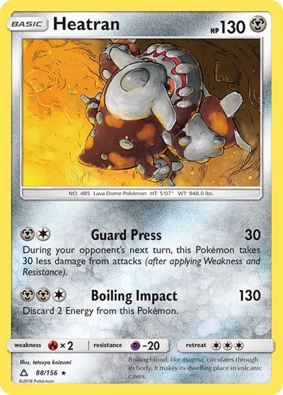 Heatran - 88/156 (Holo Rare) [UPR-88-HR]