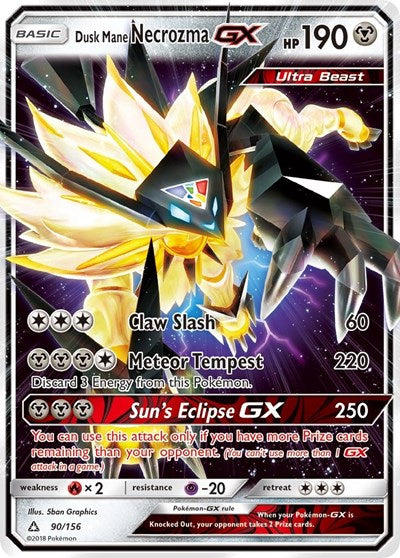 Dusk Mane Necrozma GX - 90/156 (Ultra Rare) [UPR-90-UR]