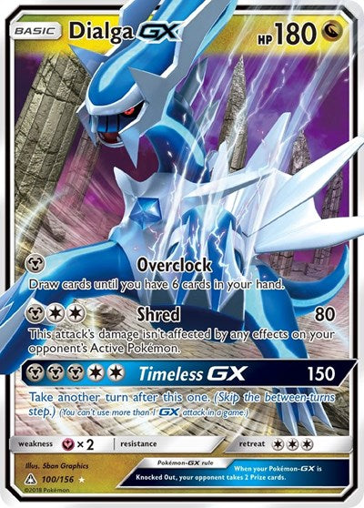 Dialga GX - 100/156 (Ultra Rare) [UPR-100-UR]