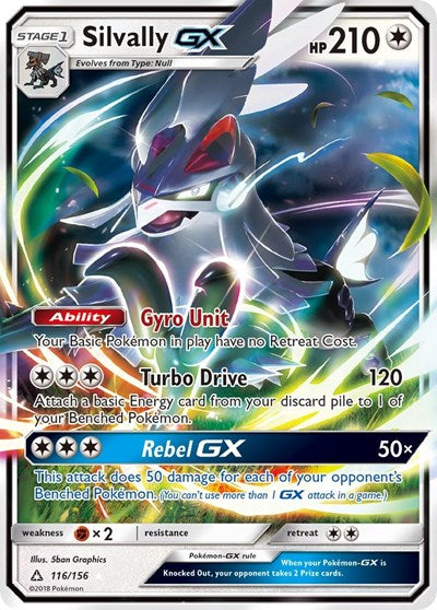 Silvally GX - 116/156 (Ultra Rare) [UPR-116-UR]