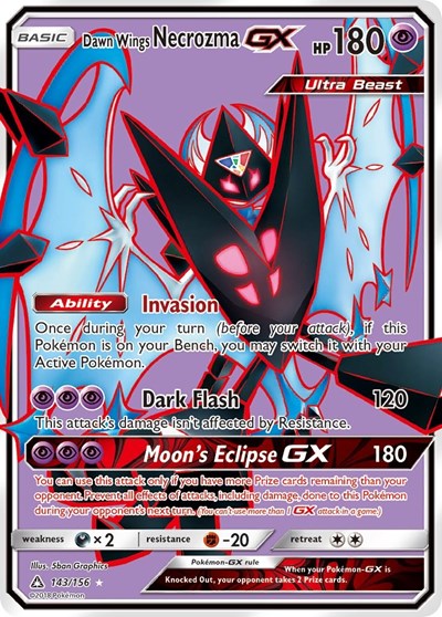 Dawn Wings Necrozma GX - 143/156 (Ultra Rare) [UPR-143-UR]