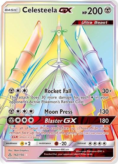 Celesteela GX - 162/156 (Secret Rare) [UPR-162-SR]