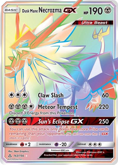 Dusk Mane Necrozma GX - 163/156 (Secret Rare) [UPR-163-SR]