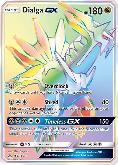 Dialga GX - 164/156 (Secret Rare) [UPR-164-SR]