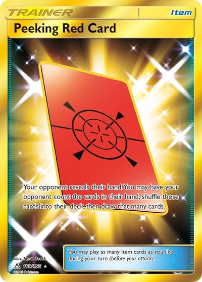 Peeking Red Card - 169/156 (Secret Rare) [UPR-169-SR]