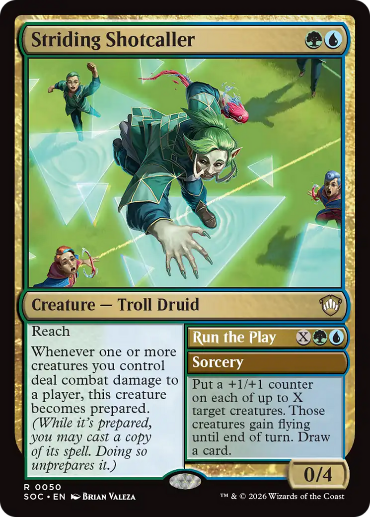 Striding Shotcaller // Run the Play [SOC-50]
