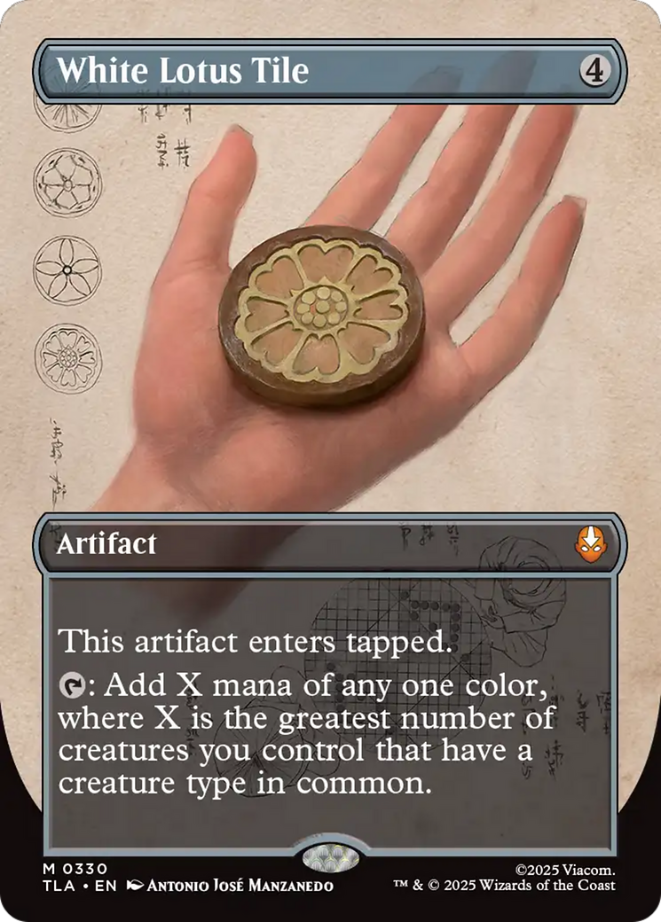 White Lotus Tile - Borderless - Full Art [TLA-330]
