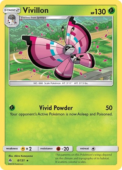 Vivillon - 8/131 (Rare) [FLI-8-R]