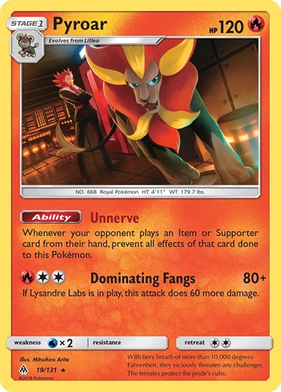 Pyroar - 19/131 (Holo Rare) [FLI-19-HR]