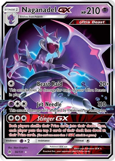 Naganadel GX - 56/131 (Ultra Rare) [FLI-56-UR]