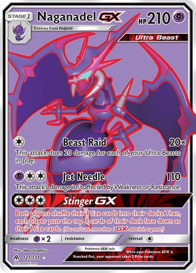 Naganadel GX - 121/131 (Ultra Rare) [FLI-121-UR]