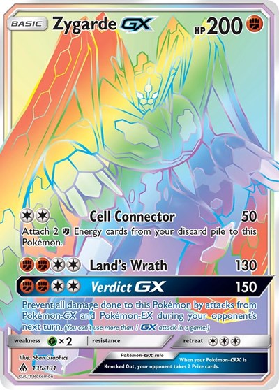Zygarde GX - 136/131 (Secret Rare) [FLI-136-SR]