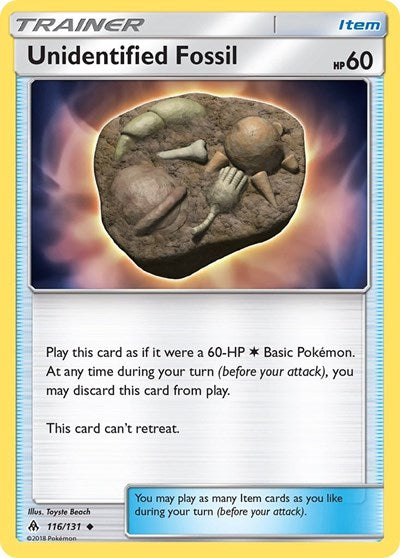 Unidentified Fossil - 116/131 (Uncommon) [FLI-116-U]