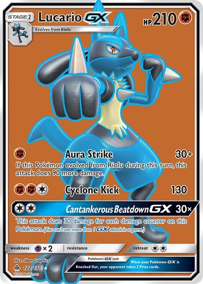 Lucario GX - 122/131 (Ultra Rare) [FLI-122-UR]