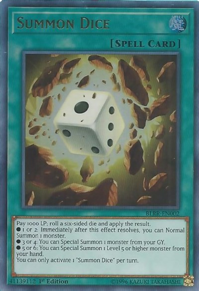 Summon Dice (Ultra Rare) [BLRR-EN002-UR]