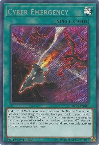 Cyber Emergency (Secret Rare) [BLRR-EN016-SeR]
