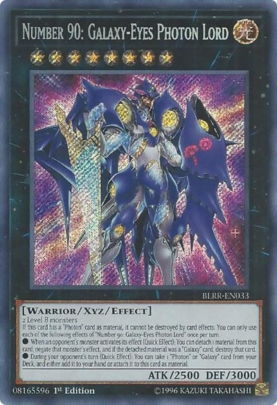 Number 90: Galaxy-Eyes Photon Lord (Secret Rare) [BLRR-EN033-SeR]
