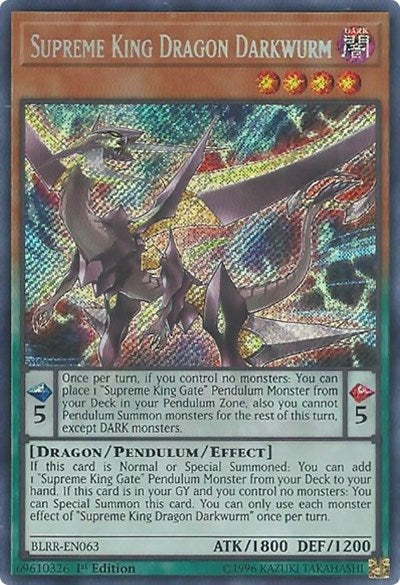 Supreme King Dragon Darkwurm (Secret Rare) [BLRR-EN063-SeR]