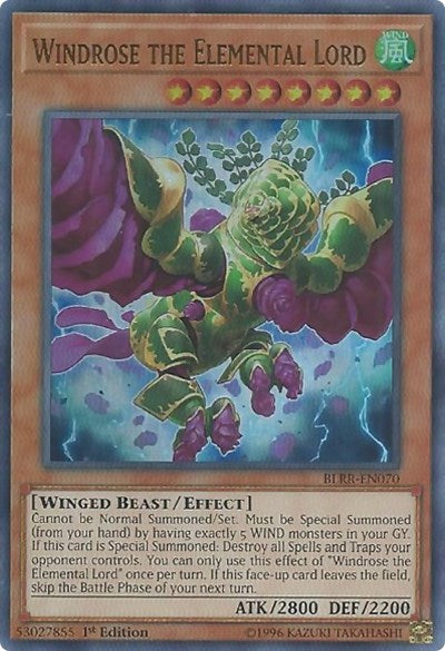 Windrose the Elemental Lord (Ultra Rare) [BLRR-EN070-UR]