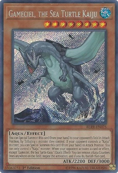 Gameciel, the Sea Turtle Kaiju (Secret Rare) [BLRR-EN075-SeR]