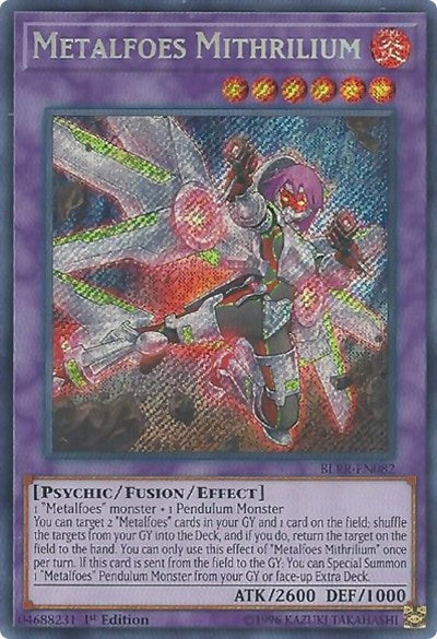 Metalfoes Mithrilium (Secret Rare) [BLRR-EN082-SeR]